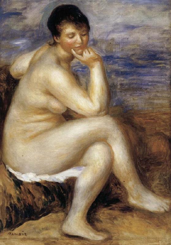 Pierre Renoir Bather with a Rock France oil painting art